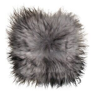 Natural Home Decor Icelandic Sheepskin Chair Pad | 1-Piece | Metallic silver